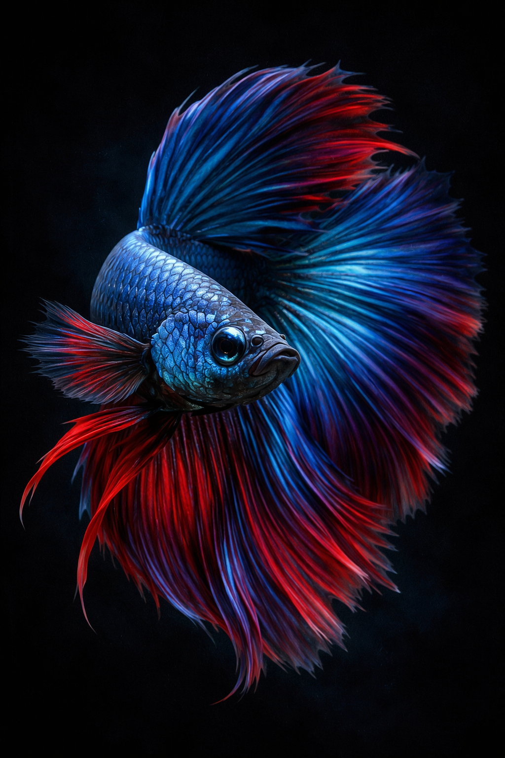 Betta fish portrait