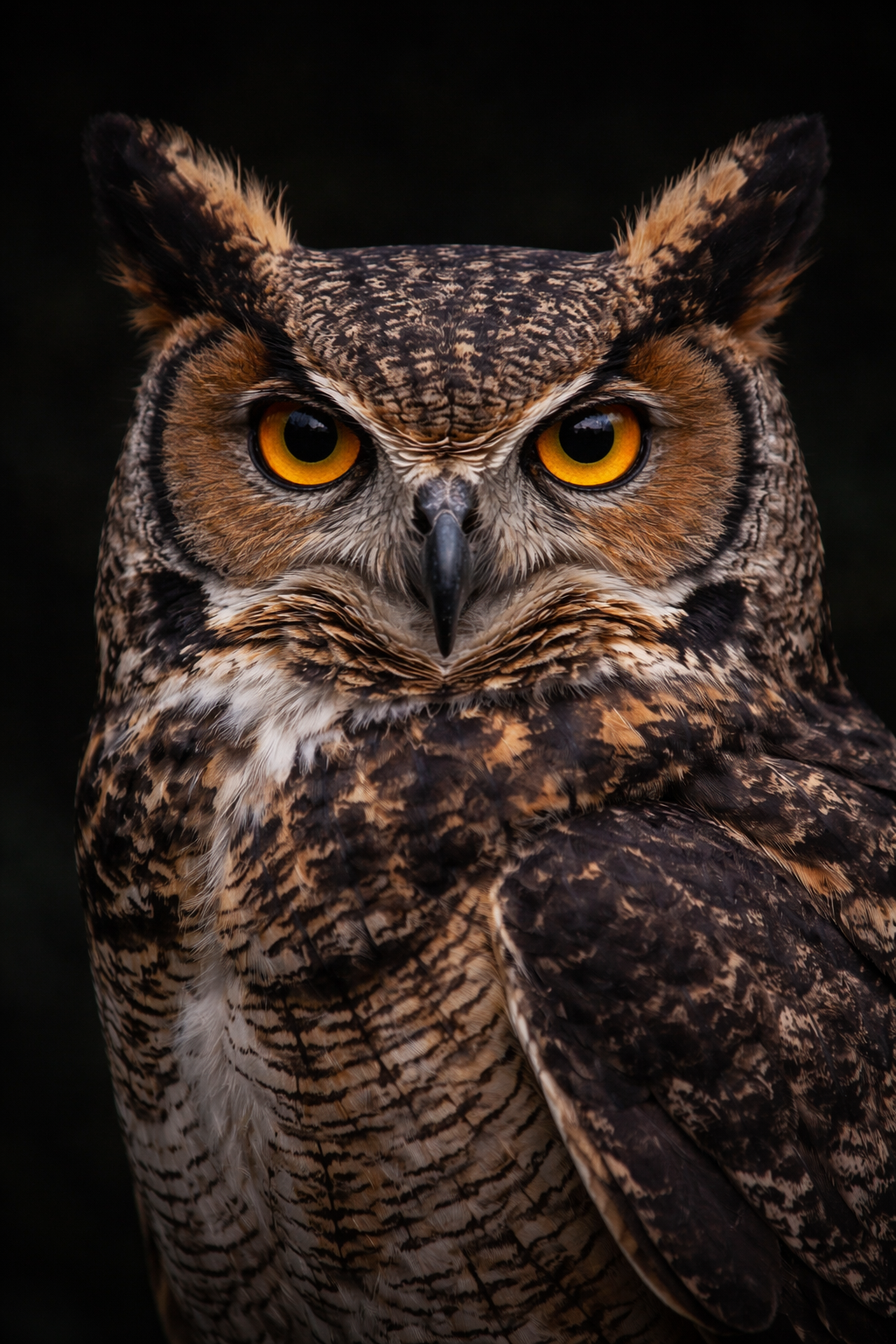 Great Horned Owl portrait