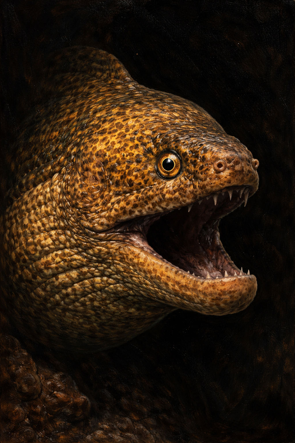 Moray Eel portrait